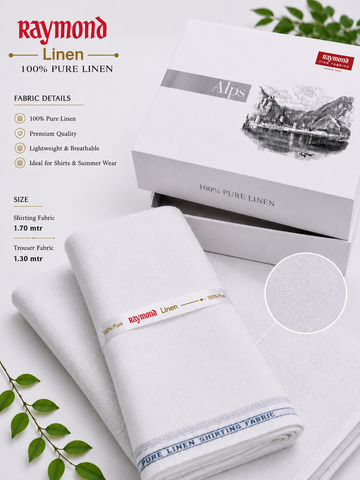 Raymond 100% Pure Linen – Premium Shirting & Trouser Fabric Combo