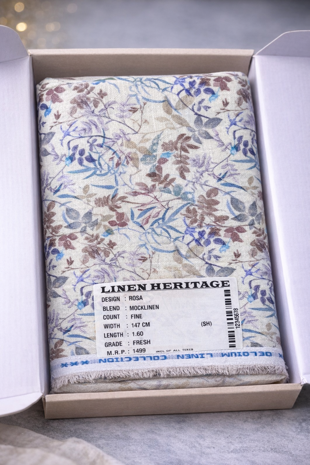 Linen Heritage Premium Floral Shirt Fabric