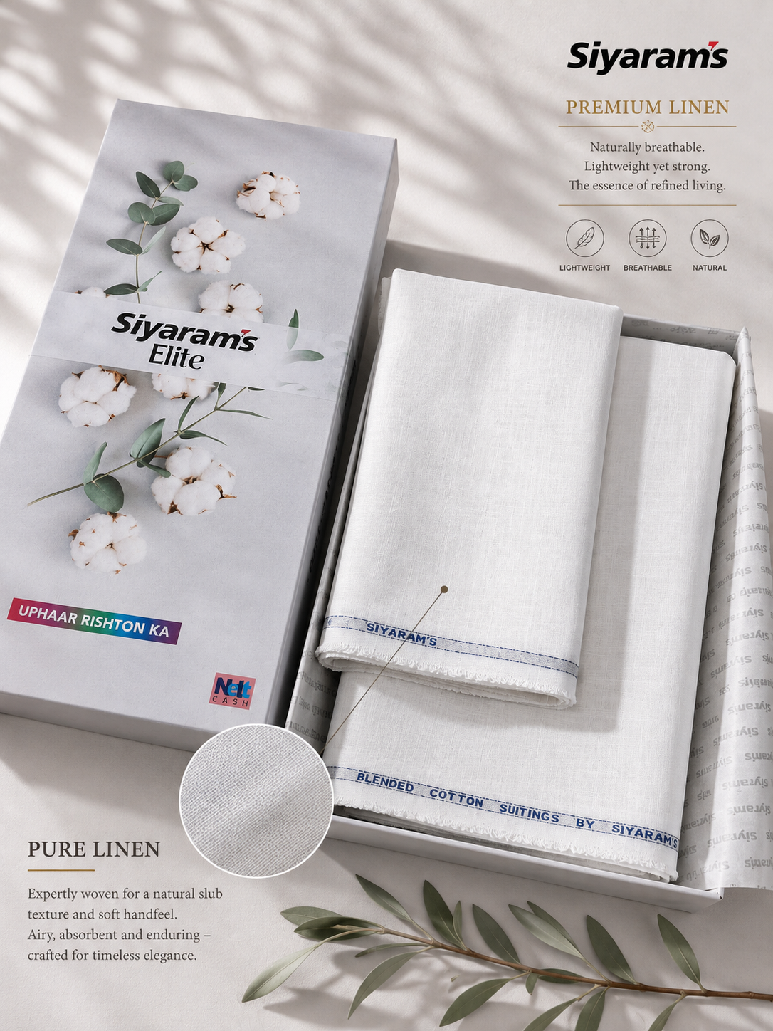 Siyaram’s Elite Premium Linen – Premium Shirting & Suiting Fabric