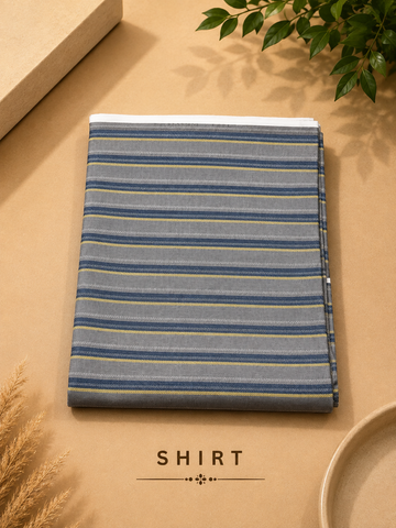 Premium Men's Shirt & Trouser Fabric Combo – 2.40M Shirt & 1.20M Trouser | Unstitched Formal Fabric