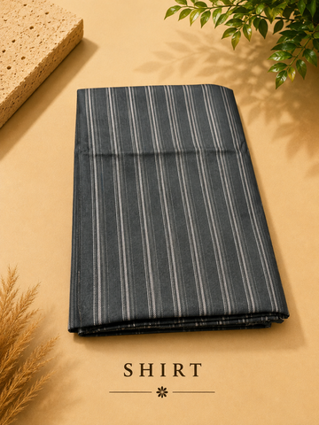 Premium Men's Shirt & Trouser Fabric Combo – 2.40M Shirt & 1.20M Trouser | Unstitched Formal Fabric