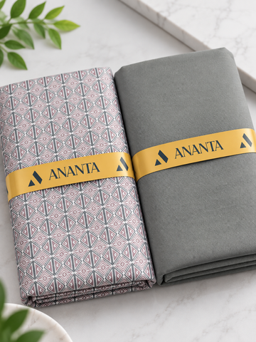 ANANTA Premium Shirt & Suiting Fabric Combo – Elegant Design