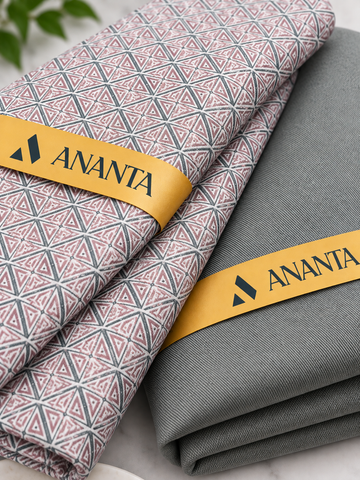 ANANTA Premium Shirt & Suiting Fabric Combo – Elegant Design