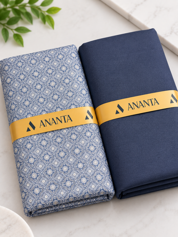 ANANTA Premium Shirt & Suiting Fabric Combo – Elegant Design