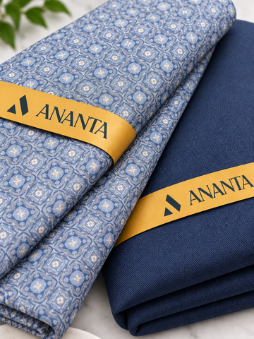 ANANTA Premium Shirt & Suiting Fabric Combo – Elegant Design
