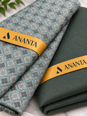 ANANTA Premium Shirt & Suiting Fabric Combo – Elegant Design