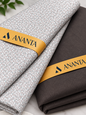 ANANTA Premium Shirt & Suiting Fabric Combo – Elegant Design