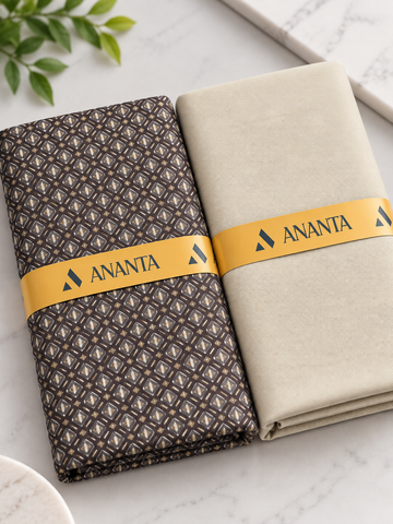ANANTA Premium Shirt & Suiting Fabric Combo – Elegant Design