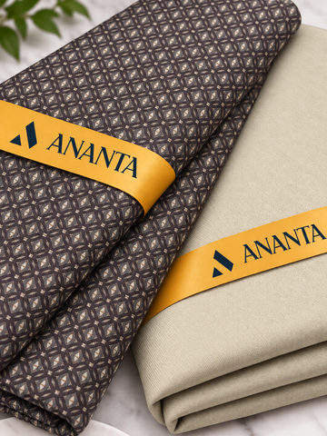 ANANTA Premium Shirt & Suiting Fabric Combo – Elegant Design