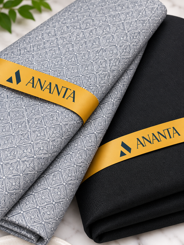 ANANTA Premium Shirt & Suiting Fabric Combo – Elegant Design