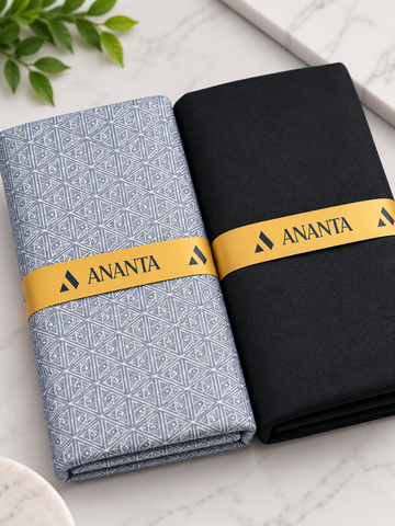 ANANTA Premium Shirt & Suiting Fabric Combo – Elegant Design