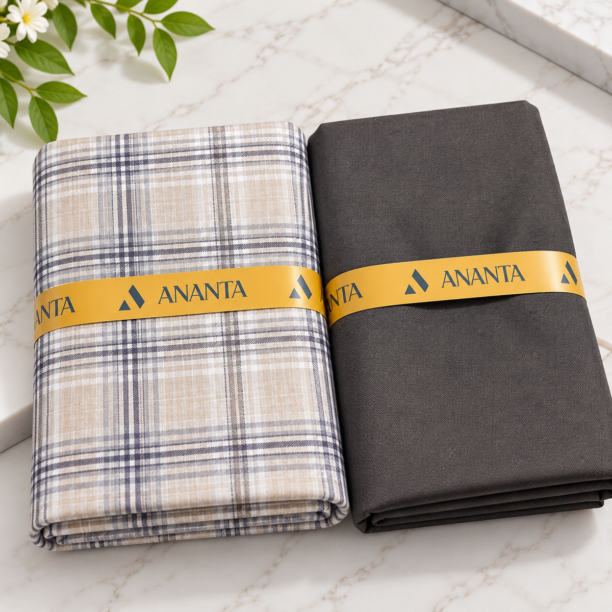 ANANTA Premium Shirt & Suiting Fabric Combo – Elegant Design