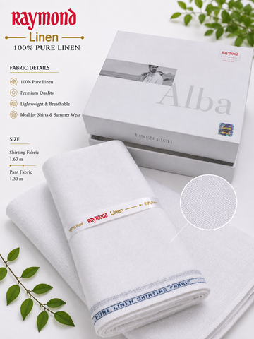 Raymond 100% Pure Linen – Premium Shirting & Trouser Fabric Combo
