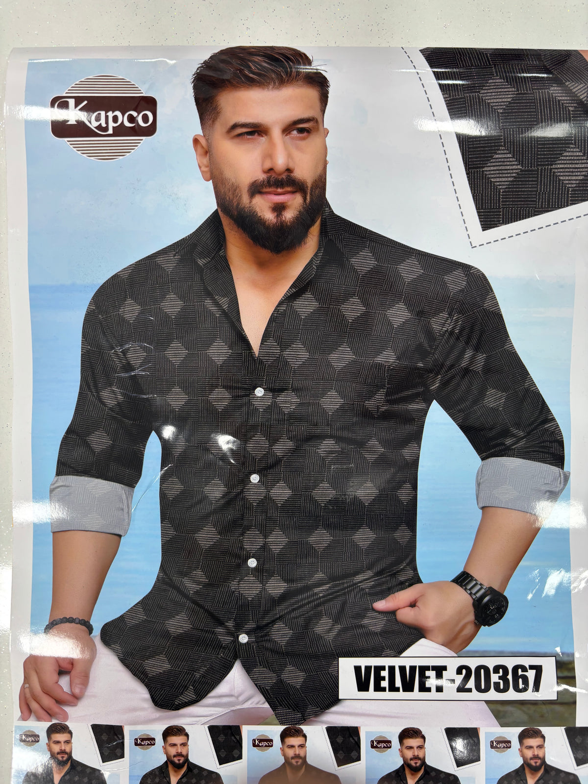 Giza Cotton Printed Shirt & Trouser Unstitched Fabric Set