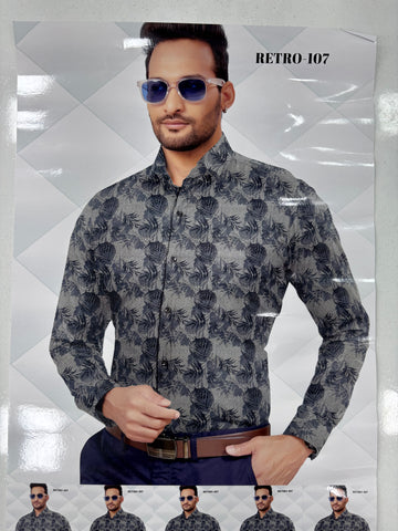 Giza Cotton Printed Shirt & Trouser Unstitched Fabric Set