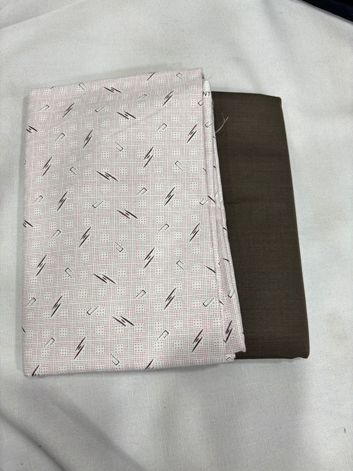 Bandhan Unstitched Fabric Combo Pack for Shirt & Pant