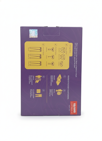 RAYMOND Fine Fabric Combo: White & Yellow Striped Shirt & Formal Black Trouser Material (Unstitched, Premium Quality)