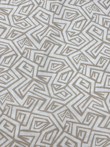 Linen Heritage Fabric (Geometric Design)