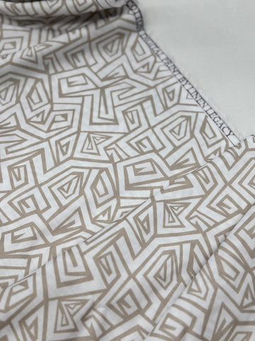 Linen Heritage Fabric (Geometric Design)