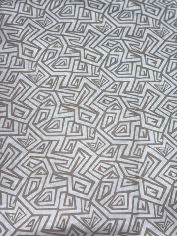 Linen Heritage Fabric (Geometric Design)
