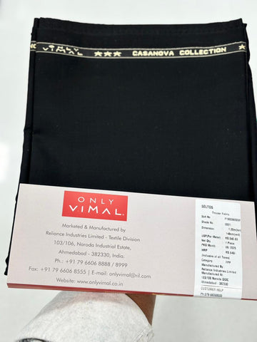 Black Suiting Fabric – ONLY VIMAL