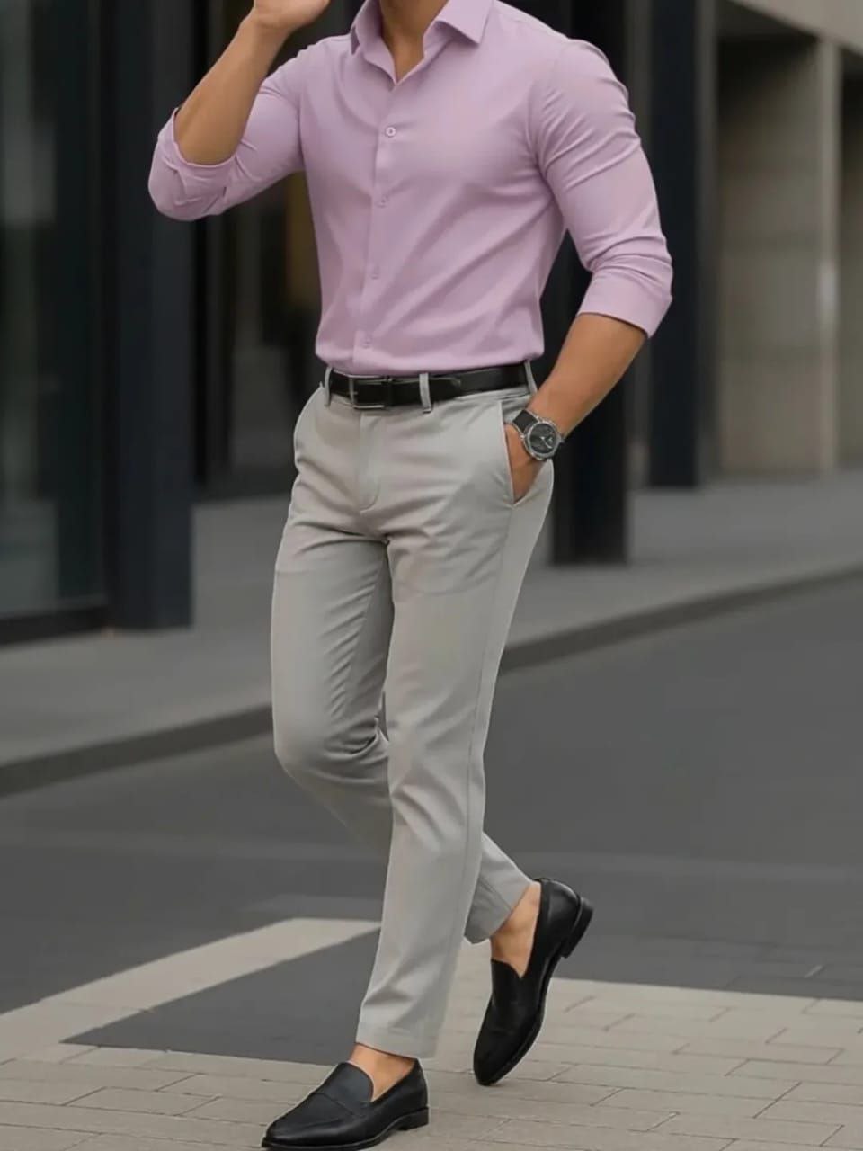 Giza Cotton Shirt & Trouser Unstitched Fabric SetV