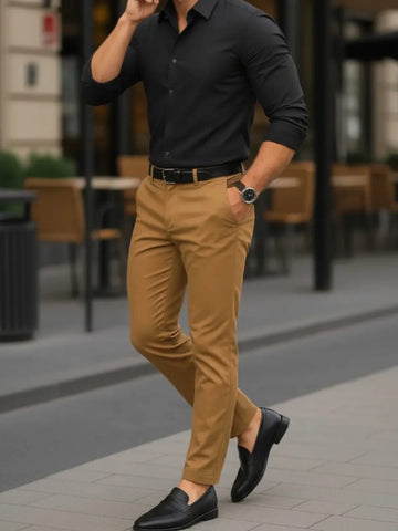 Giza Cotton Shirt & Trouser Unstitched Fabric Set