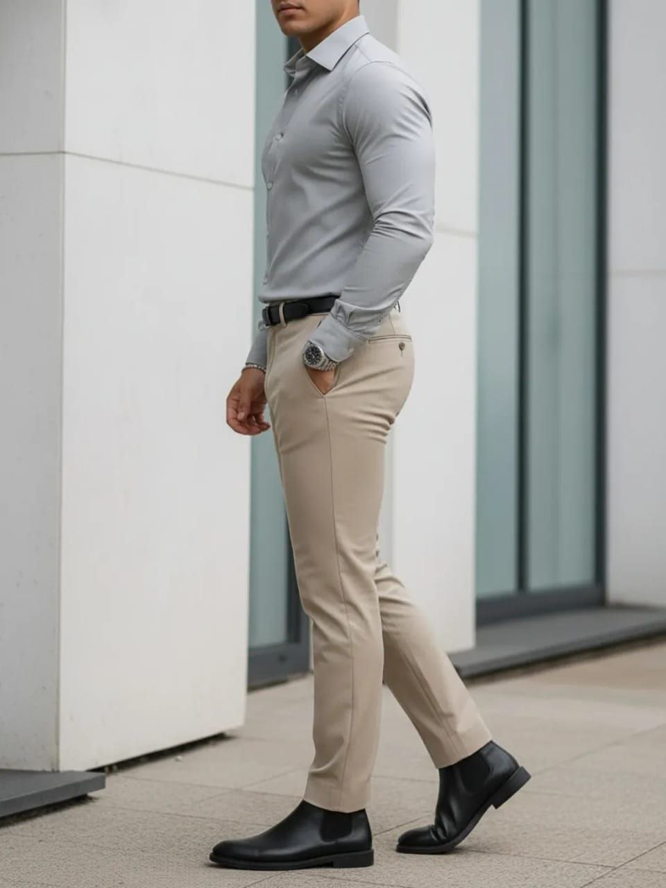 Giza Cotton Shirt & Trouser Unstitched Fabric Set