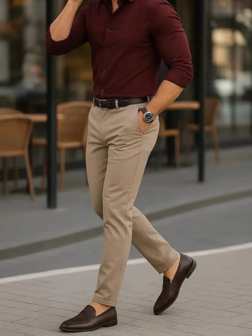 Giza Cotton Shirt & Trouser Unstitched Fabric Set